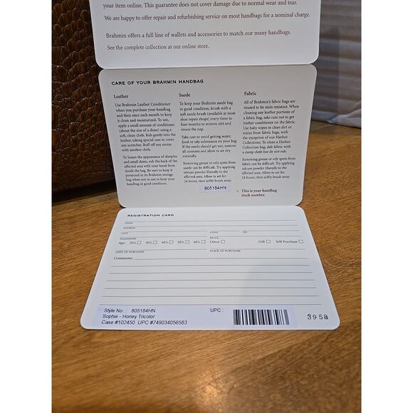 Brahmin Handbags Sophie Honey Tricolor Fairhaven, MA Handcrafted Italian Leather - Picture 15 of 16